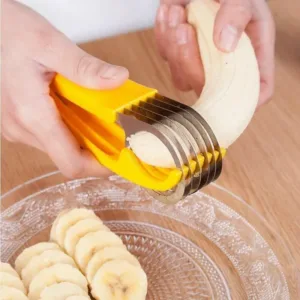 Kitchen Vegetable Cutter Peeler Salad Slice Stainless Steel Banana Cutter Chopper Fruit Cutter Cucumber Knife Kitchen