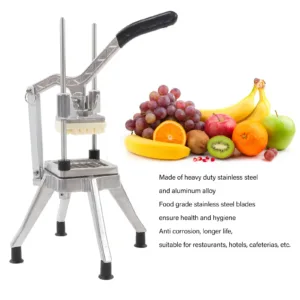 Manual Vegetable Fruit Chopper Cutter 4 Blades 1/2in 3/8in 1/4in 8 Pieces Blade French Fry Potato Dicer Chopper