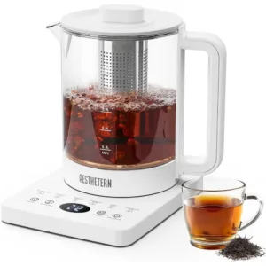 Electric Tea Kettle with Infuser Temperature Control and Automatic Shut Off 24 H Keep Warm for Coffee Water Heater