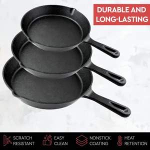 16cm/20cm/25cm a set Frying Pan Non-Stick Steel Frypan Pot Saucepan Random Color For Cookware Kitchen Cookware