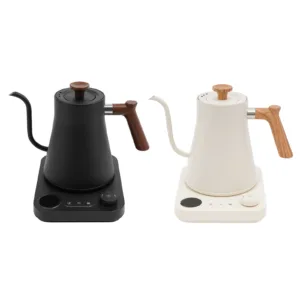 Electric Kettle 0.9L Gooseneck Coffee Pot 1200W Rapid Heating Temperature Control Pot Stainless Steel Liner, Electric Tea Kettle