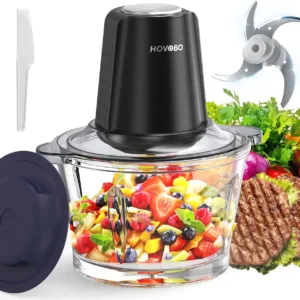 Food Processor Electric Meat Grinder 500W Food Chopper 2 Speed for Vegetable Kitchen Cutter Medium Super Chopping Grinding