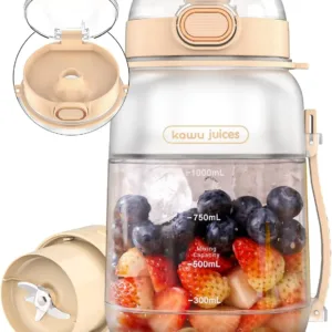 Portable Blender, Portable Smoothie Blender On the Go, No-BPA, Portable Blenders for Shakes and Smoothies Leakproof-Lid and Sip