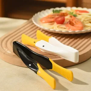 Silicone Kitchen Tongs Duckbill Design Hot Proof Cooking Tong Non-Slip Handle Meat Spatula For Barbecue Frying BBQ