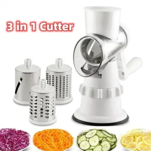 3 In 1 Vegetable Slicer Manual Kitchen Accessories Grater for Vegetable Cutter Round Chopper Mandolin Shredder Potato Home Kitch